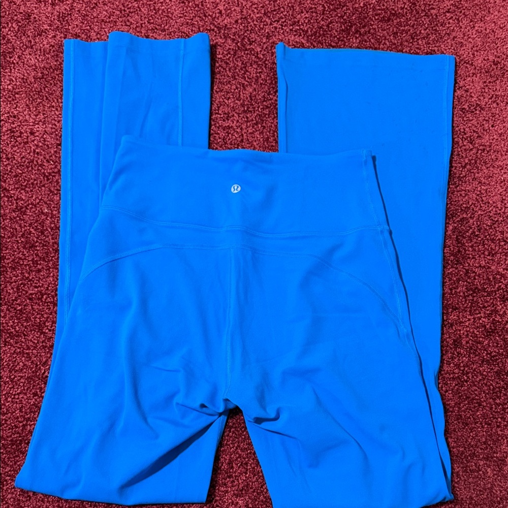 Lululemon Bright Blue High-Rise Flare Align Leggings